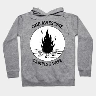 One Awesome Camping Wife - Funny Design Hoodie